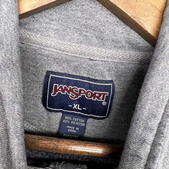 Vintage Western Michigan Sweatshirt Men's Extra Large Gray Spellout Mock 1/4 zip - Picture 7 of 15